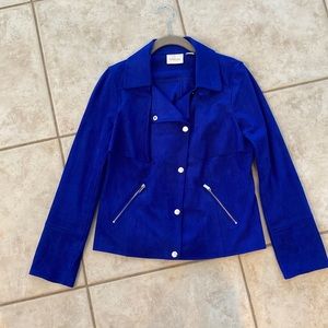 Faux suede jacket, machine washable